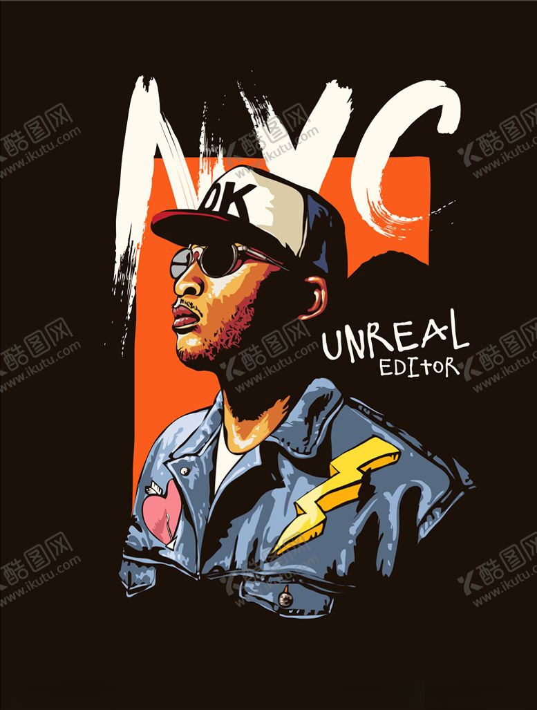 编号：22400710172126064122【酷图网】源文件下载-嘻哈人物海报