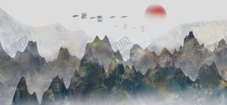 编号：56482407031531468291【酷图网】源文件下载-水墨山水