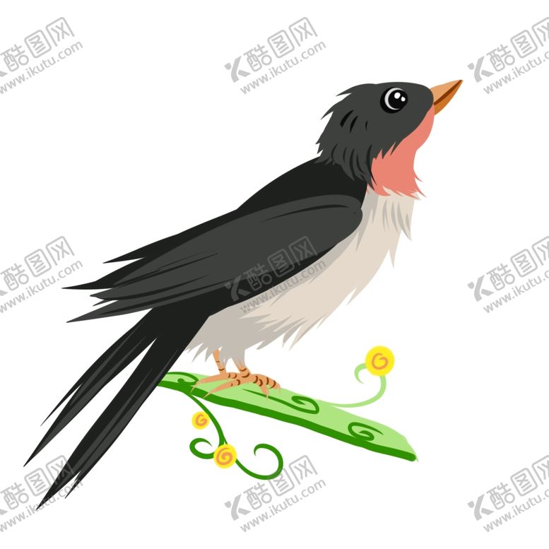 编号：12160307040950042400【酷图网】源文件下载-立春燕子插画