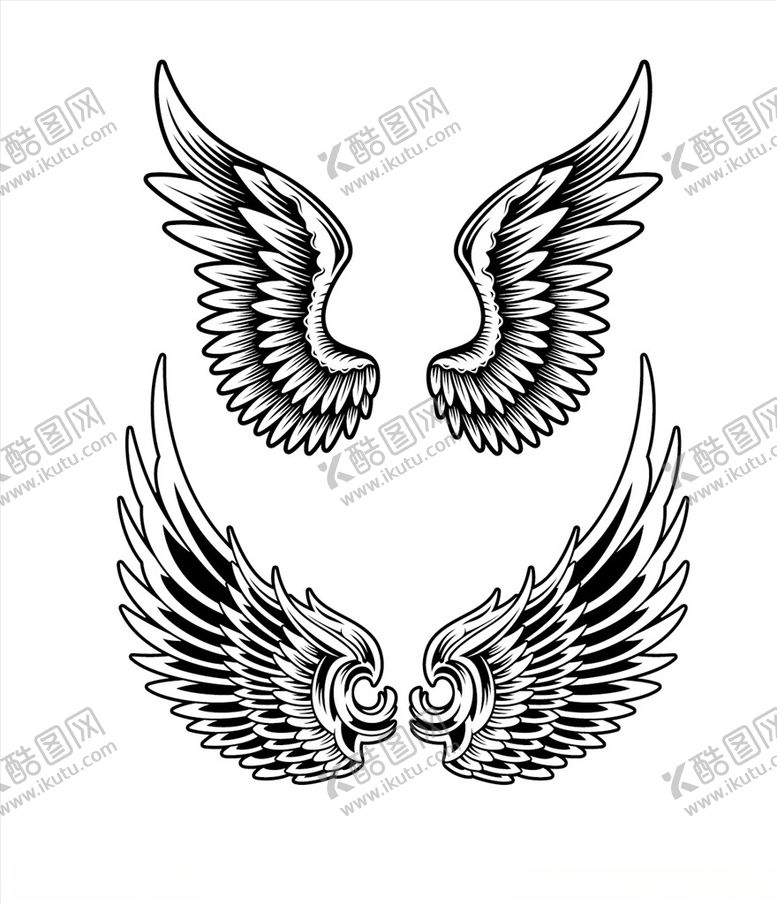 编号：41487809291748537444【酷图网】源文件下载-翅膀图腾