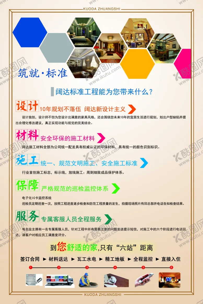 编号：34994406260228109991【酷图网】源文件下载-北京阔达装饰样板房征集彩页海报