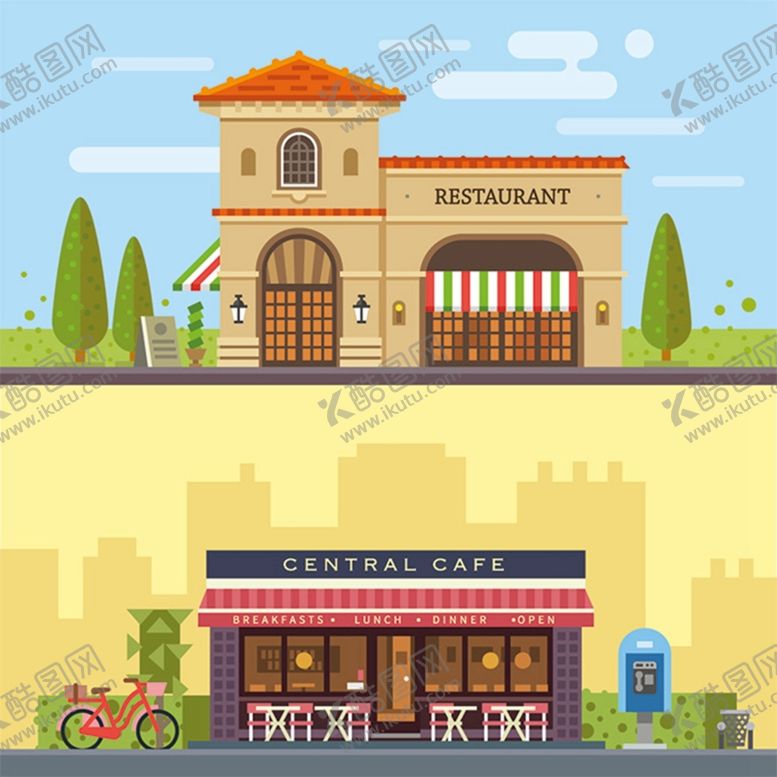 编号：68492309152049039508【酷图网】源文件下载-时尚扁平化风景