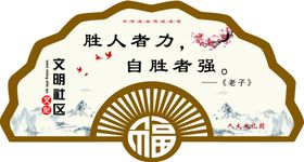 社区栅栏文化墙