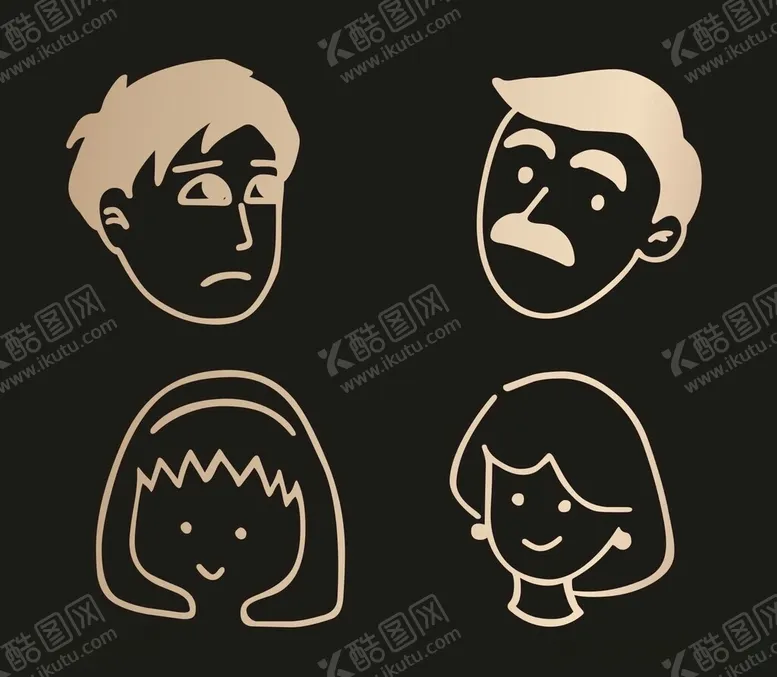 编号：93676011242320473437【酷图网】源文件下载-手绘男人男孩