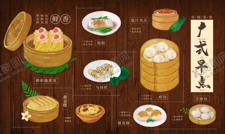 编号：63485805031318359083【酷图网】源文件下载-高清大尺寸早茶背景墙