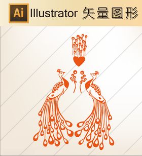 传统剪纸手绘线稿壁纸