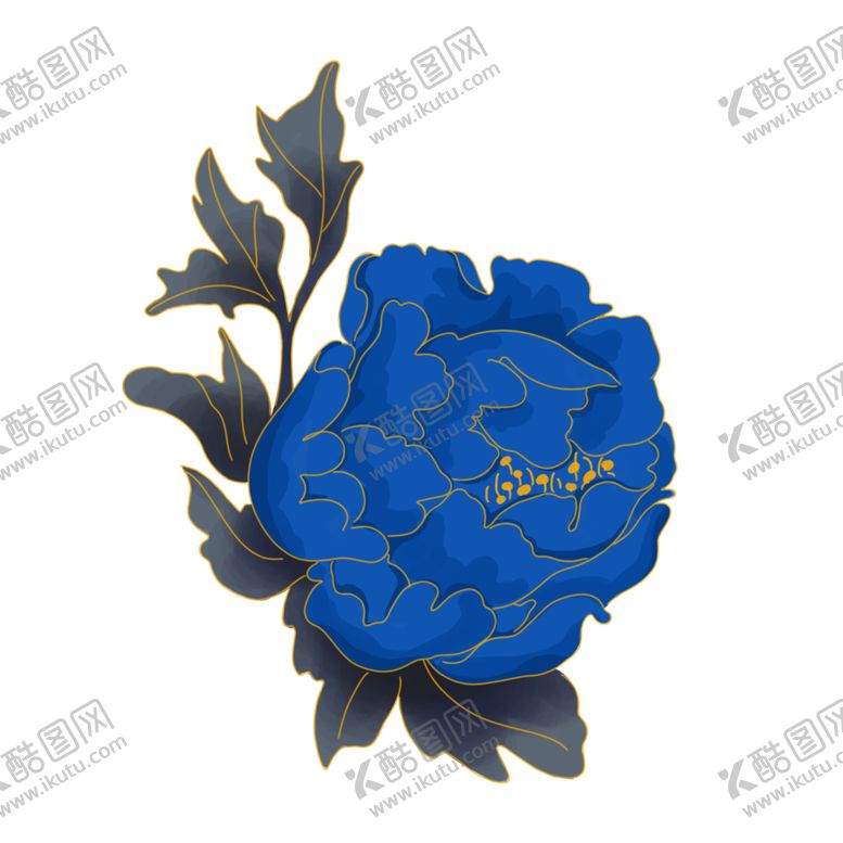 编号：31758104281454561742【酷图网】源文件下载-金色牡丹