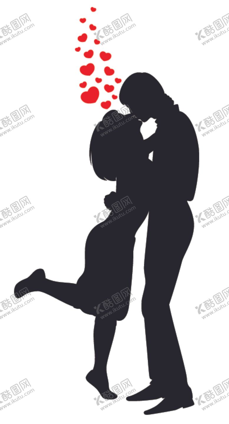 编号：20591604071817474386【酷图网】源文件下载-情侣剪影