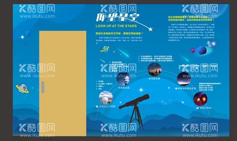 编号：62638412200220075865【酷图网】源文件下载-“仰望星空”主题文化墙设计