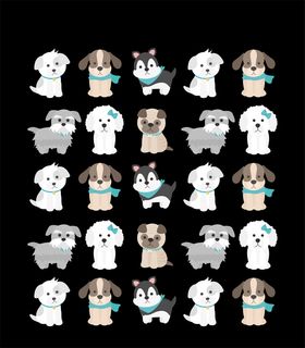 狗狗卡通图案