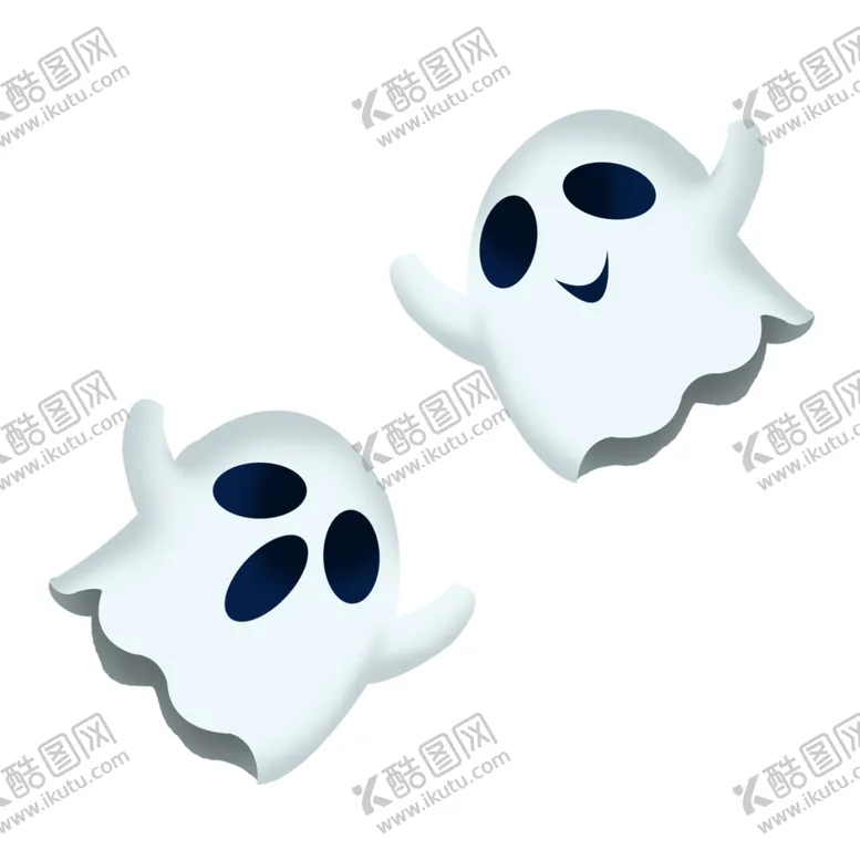 编号：98053403290304271424【酷图网】源文件下载-白色吓人幽灵