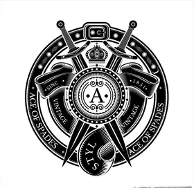 手绘盾牌矢量图下载