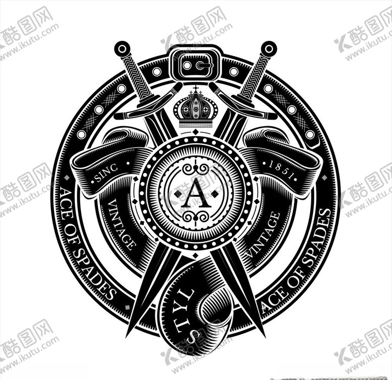 编号：96782111071532564704【酷图网】源文件下载-手绘盾牌矢量图下载