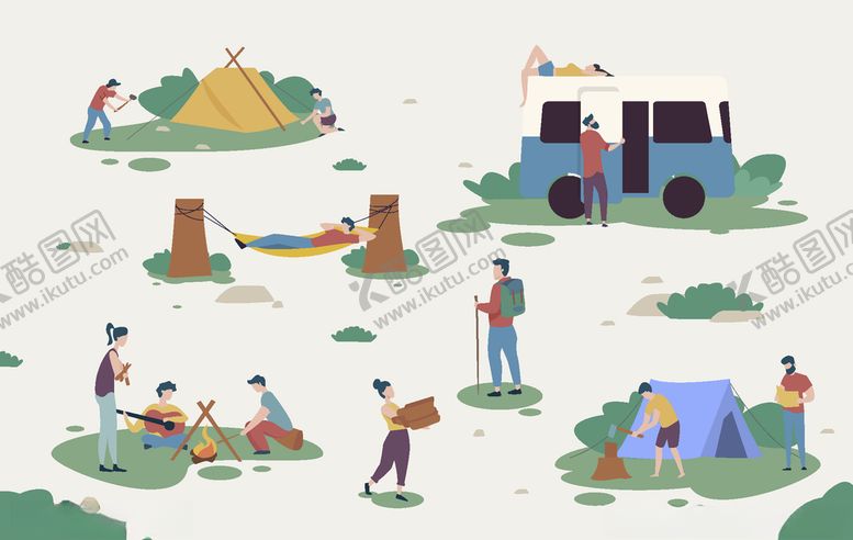 编号：44568309250051483397【酷图网】源文件下载-露营