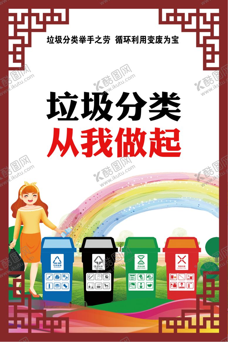 编号：51382501182241086990【酷图网】源文件下载-垃圾分类公益展板