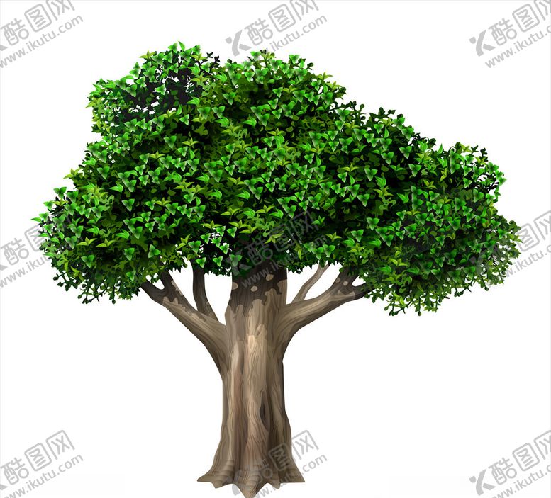 编号：43160610010704318249【酷图网】源文件下载-大树插画