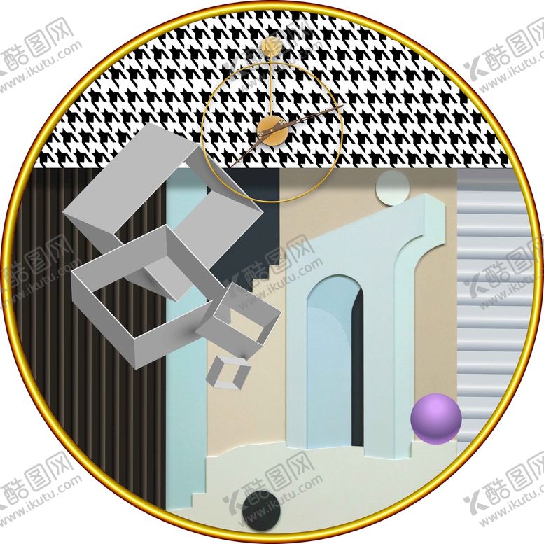 编号：93521609291233338740【酷图网】源文件下载-北欧圆形装饰画