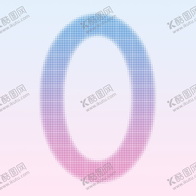 编号：84123802031818493941【酷图网】源文件下载-波点数字0