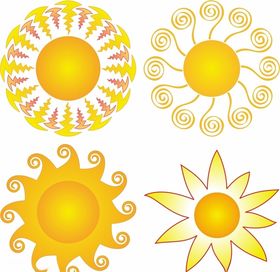 卡通太阳