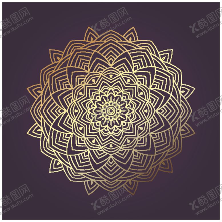 编号：65543810021542404501【酷图网】源文件下载-曼陀罗花纹