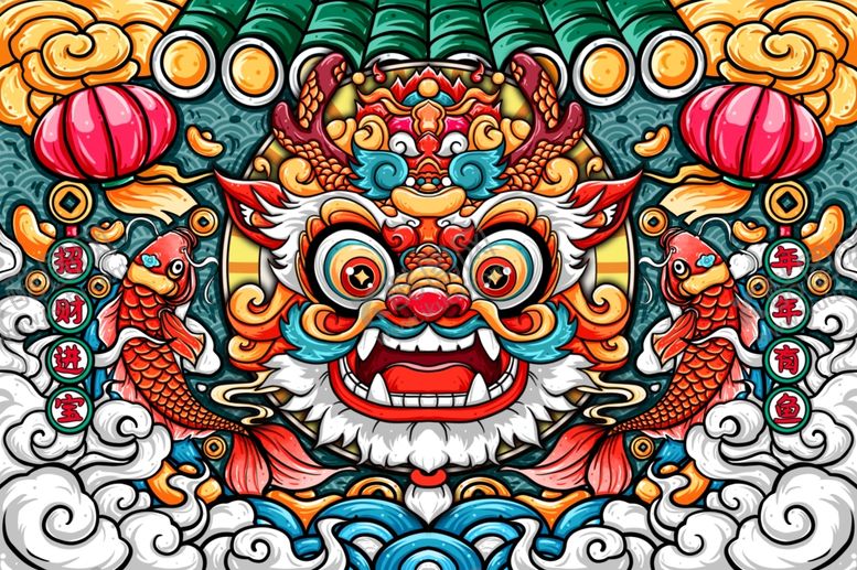 编号：18128312082055311093【酷图网】源文件下载-龙年展板