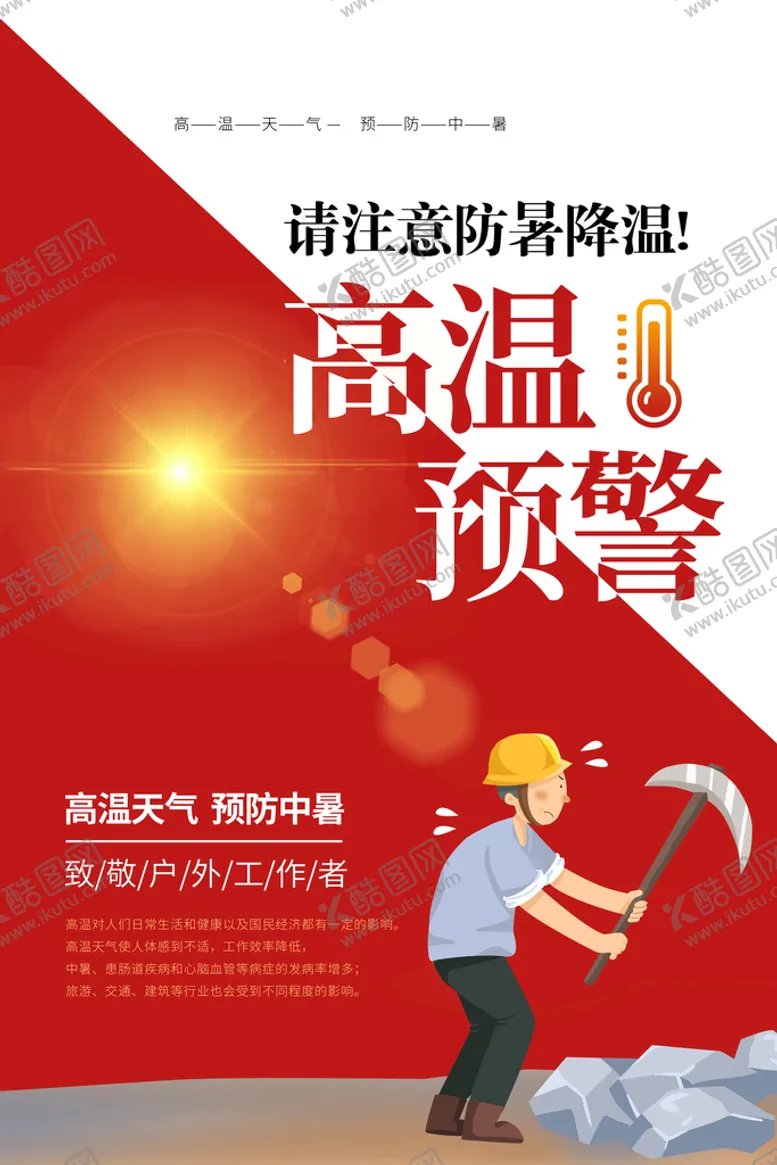 编号：44354410262158575786【酷图网】源文件下载-夏季防暑海报