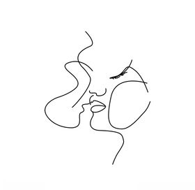 婚礼线条插画