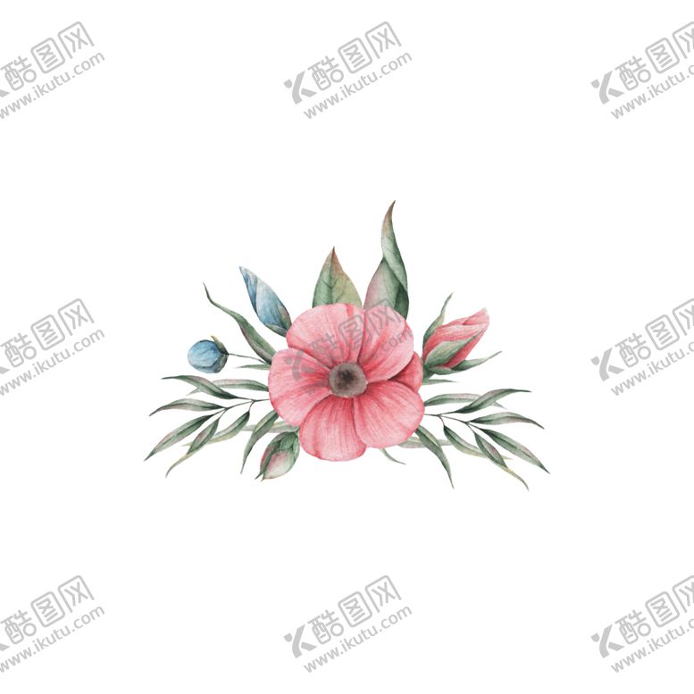编号：49564202150925049804【酷图网】源文件下载-手绘植物花草
