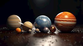 太阳系行星星系图