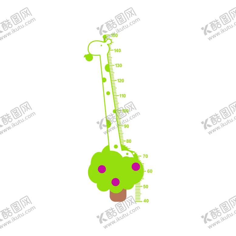 编号：40953609220130393872【酷图网】源文件下载-长颈鹿测量尺