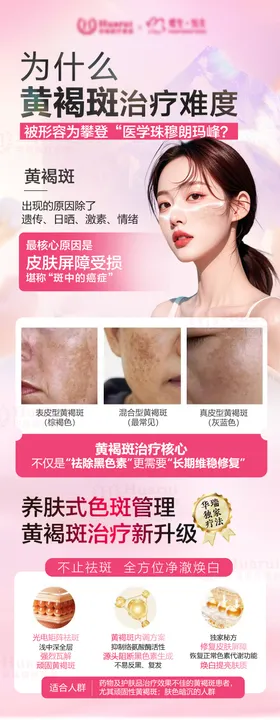 医美黄褐斑科普海报
