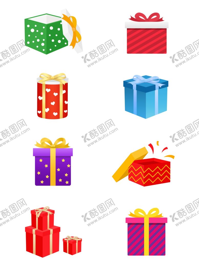 编号：48185205041444236237【酷图网】源文件下载-卡通礼物元素
