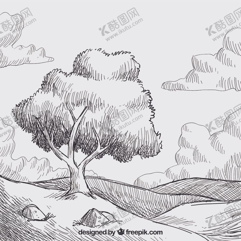 编号：76619406241513021977【酷图网】源文件下载-手绘草甸