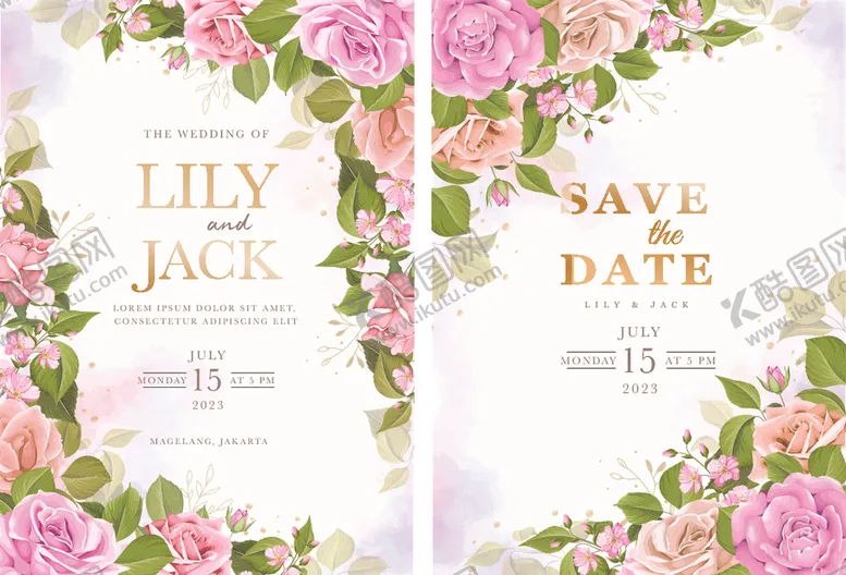 编号：38902309221031284219【酷图网】源文件下载-婚礼结婚请柬邀请函