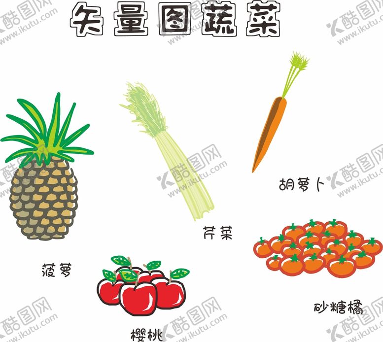 编号：17890501171135292138【酷图网】源文件下载-CDR蔬菜水果