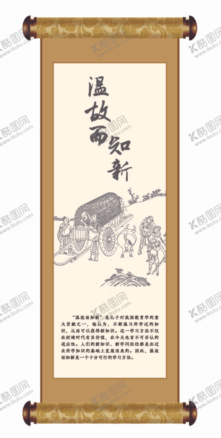 编号：55449412061624177367【酷图网】源文件下载-夫子游学挂图