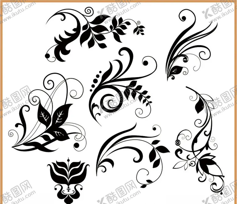 编号：75854009190143329298【酷图网】源文件下载-藤蔓树叶植物花纹