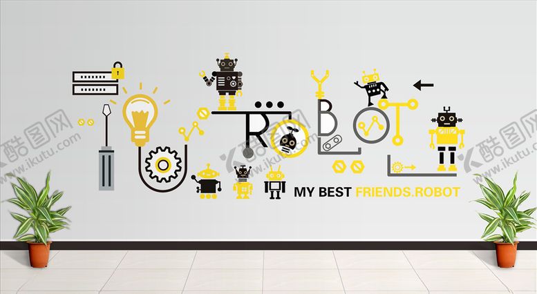 编号：98794809150722531042【酷图网】源文件下载-机器人文化墙
