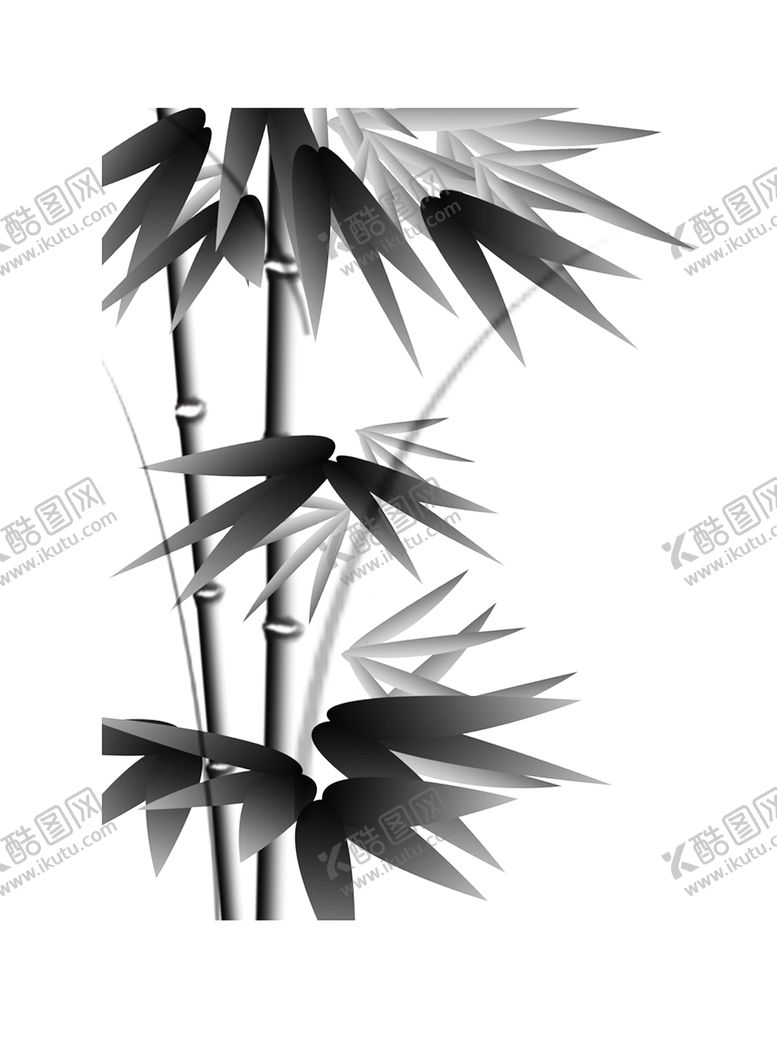 编号：88068606231518298776【酷图网】源文件下载-水墨竹子