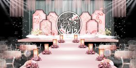 粉色婚礼场景