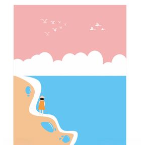 海边插画