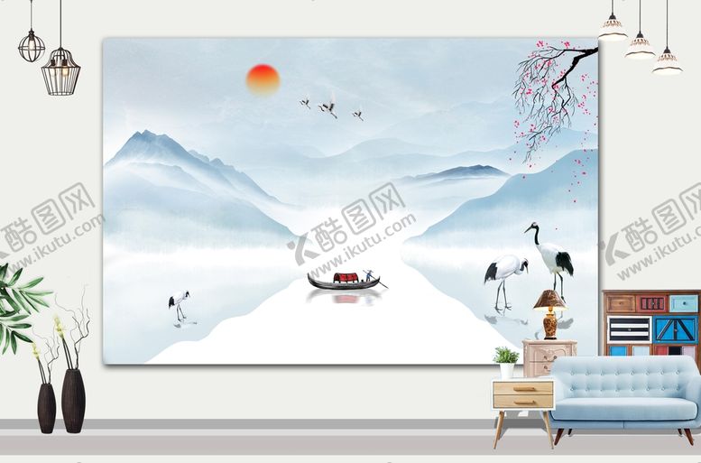 编号：16530310190210036928【酷图网】源文件下载-山水画 