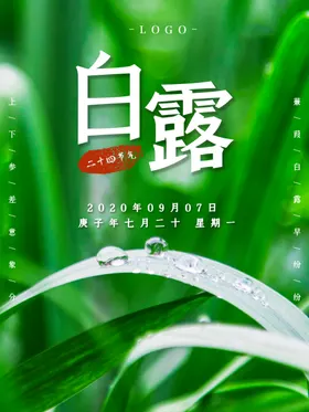 白露海报夜空飞机稿刷屏稿房地产