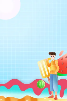 夏天背景冰爽日冰爽冰块