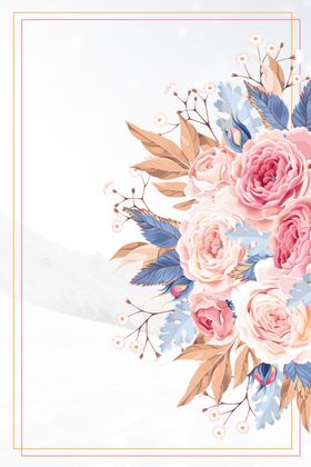 手绘花边底纹背景