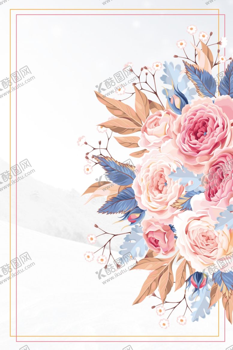 编号：63033111011638581648【酷图网】源文件下载-手绘花边底纹背景