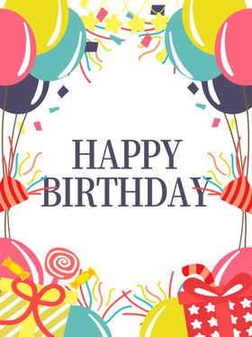 生日会海报birthdayparty素材