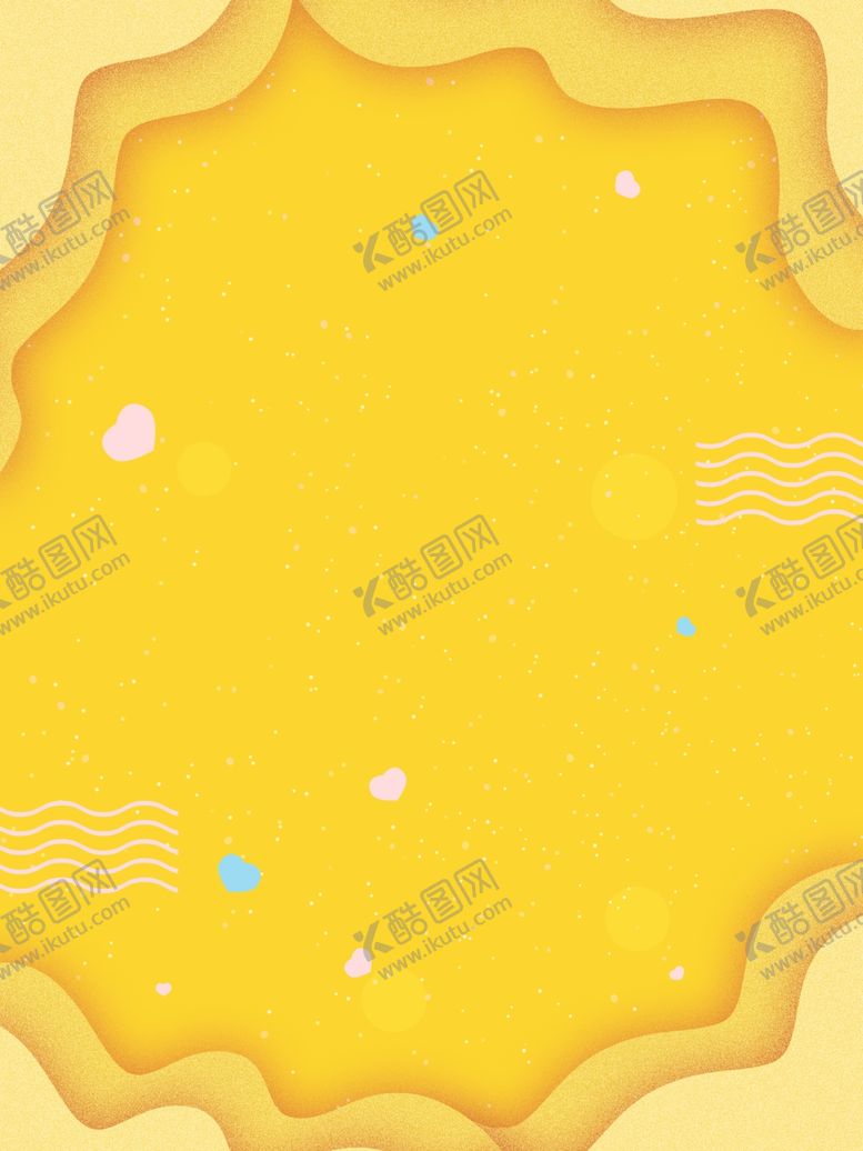 编号：44737910061658448265【酷图网】源文件下载-黄色渐变剪纸风格背景