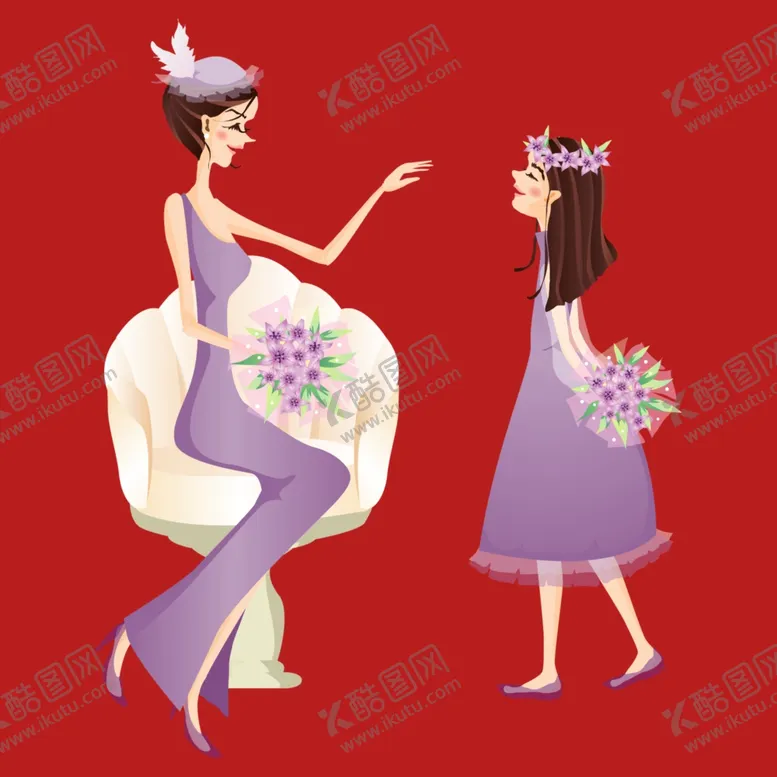 编号：77133801281615391862【酷图网】源文件下载-手绘婚纱新娘