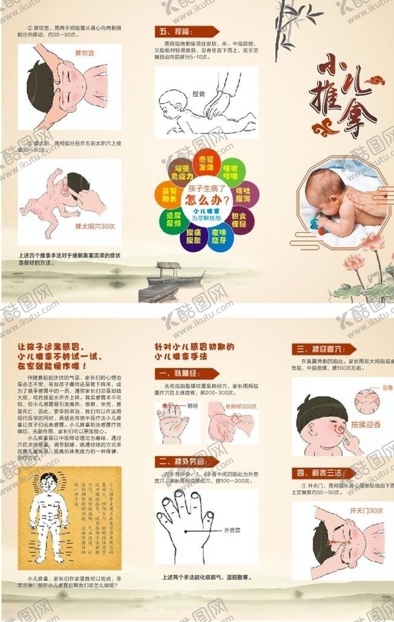 编号：64865107070311285904【酷图网】源文件下载-小儿推拿折页